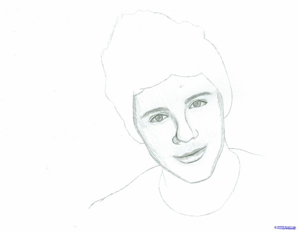 Портрет человека карандашом легко мальчика