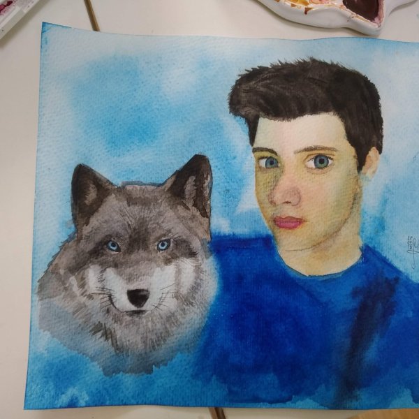 Миллс Кел и пушистый волк