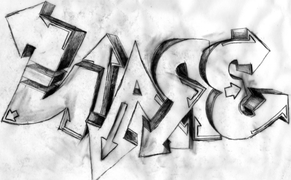 Граффити карандашом