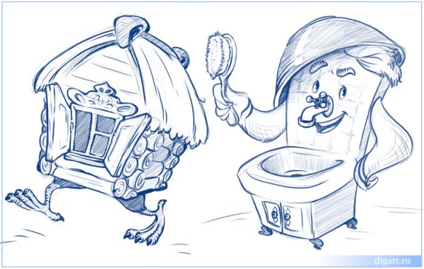 Раскраска умывальник Мойдодыр