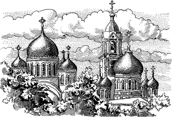 Набросок храма Сергиев Посад