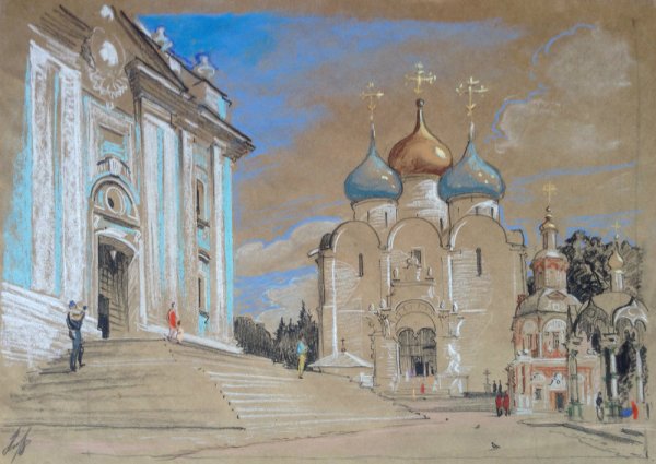 Троице-Сергиева Лавра Сергиев Посад раскраска