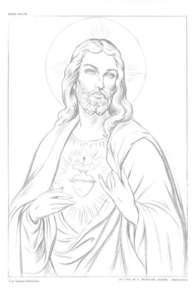 Иисус Христос для срисовки