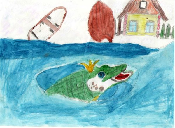 Рисуем щуку с детьми