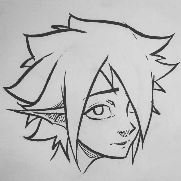 Аниме раскраска Геншин