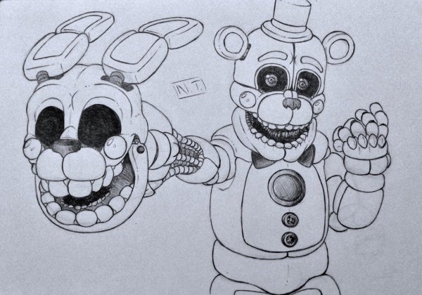 Рисунки ФНАФ легкие