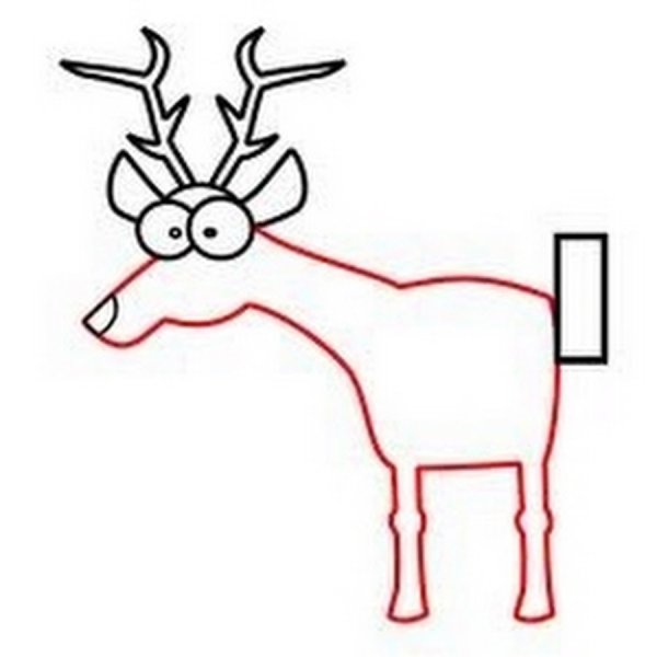 Легкие новогодние олени