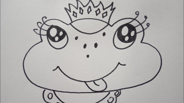 Раскраска Царевна лягушка из сказки