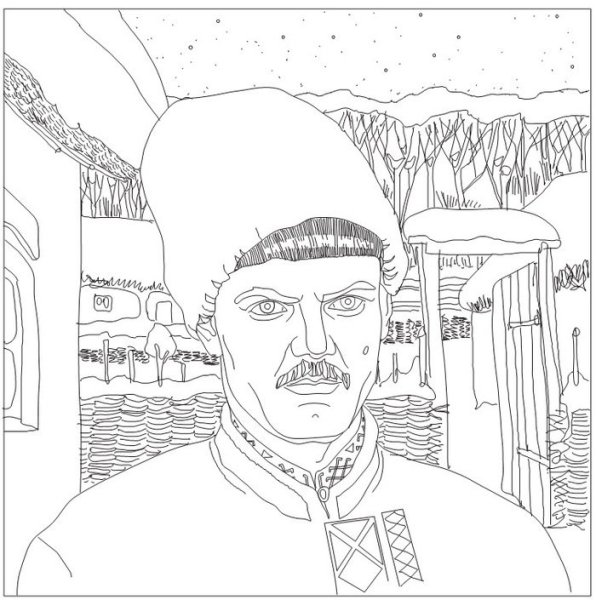 Вакула ночь перед Рождеством раскраска