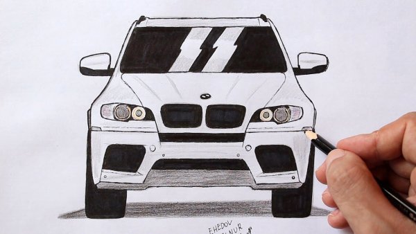 Машина BMW x7 risovat