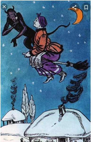 Ночь перед Рождеством раскраска