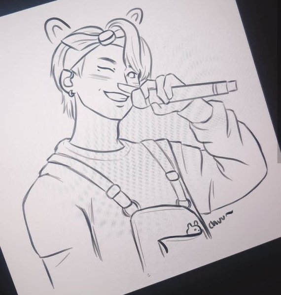 Стрэй кидсдля срисовки карандашом