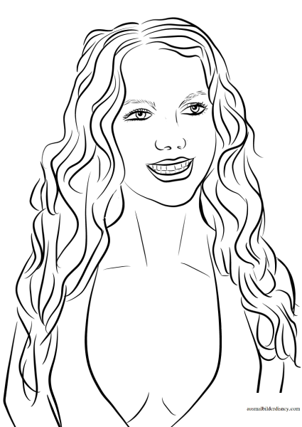 Бритни Спирс портрет карандашом