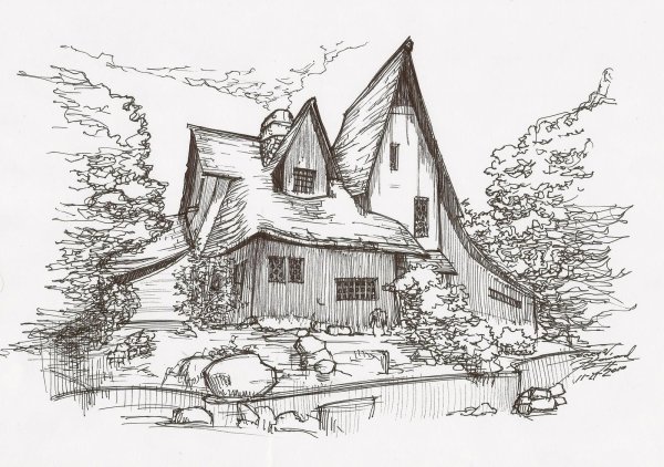 Домик в графике