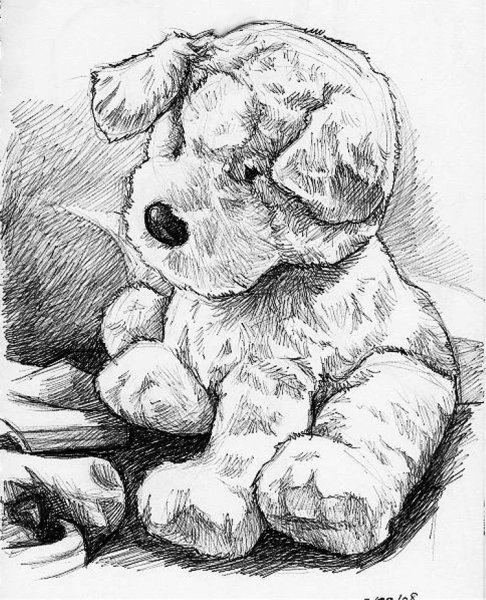 Мишка рисунок для срисовки