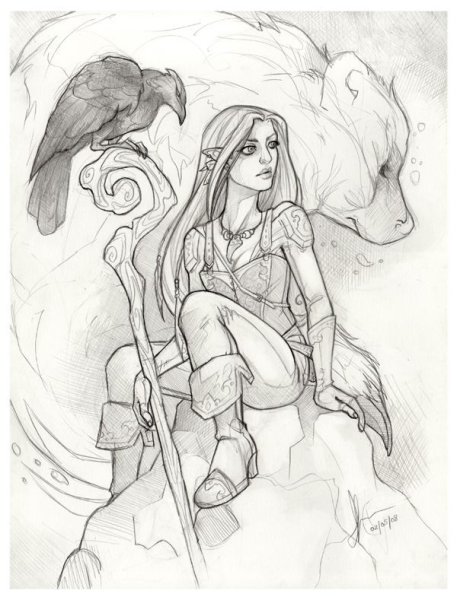 Эльфийки для рисования