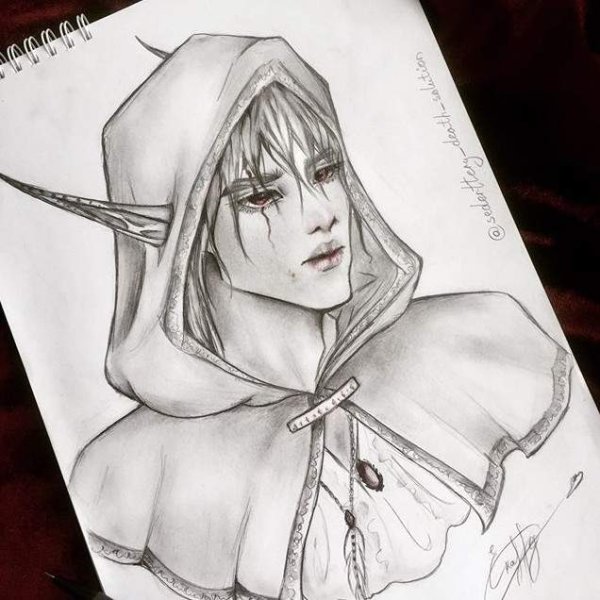 Эльф рисунок