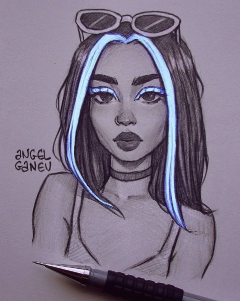 Рисунки для скетчбука Харли Квинн