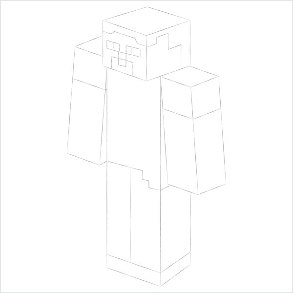 Раскраска майнкрафт собака