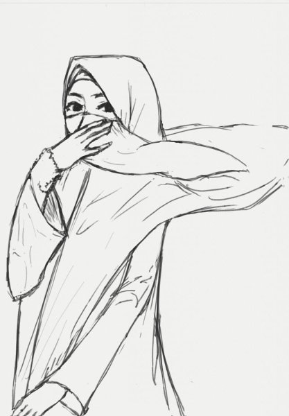 Мусульманка эскиз