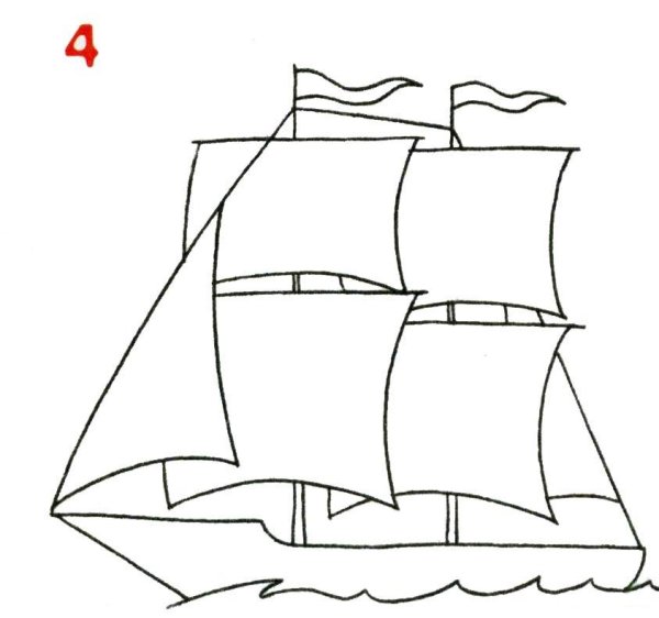 Корабль рисунок