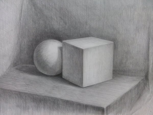 Академическая штриховка натюрморты