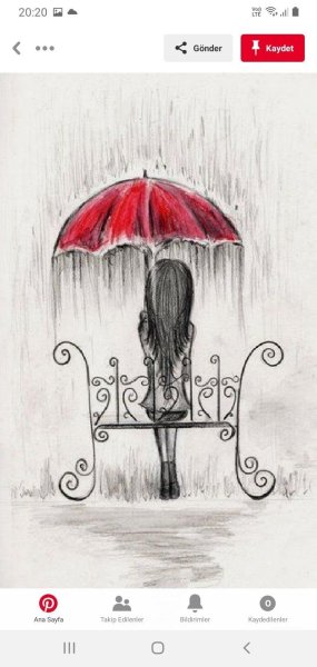 Зонт рисунок