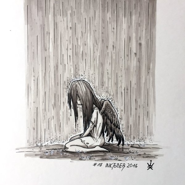 Одиночество рисунок