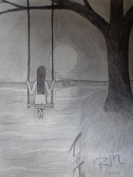 Рисунки карандашом грустные