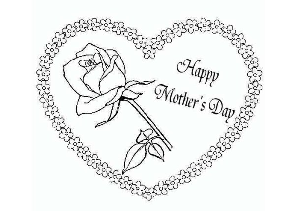Открытка для мамы рисунок карандашом