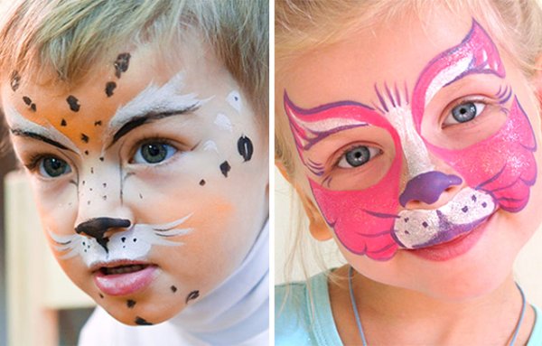 Грим карандашом на лице легко