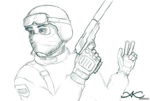 Спецназ. Раскраска