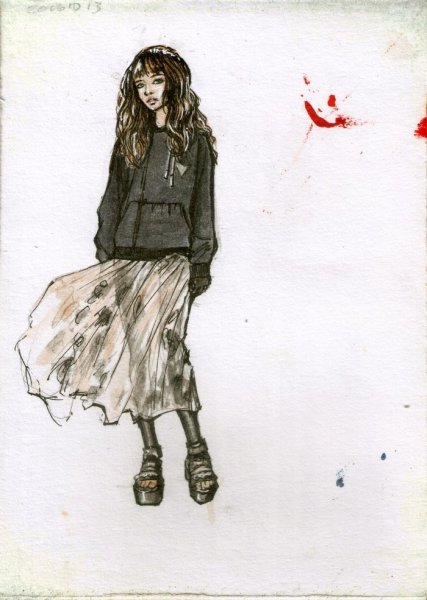 Гранж стиль рисования