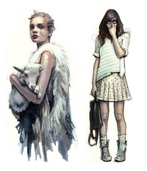 Одежда акварелью