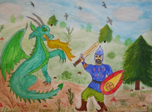 Вольга и Микула Селянинович рис