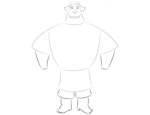 Рисунок к былине Илья Муромец