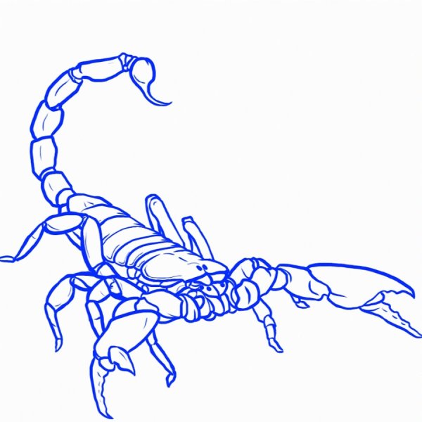 Скорпион для рисования