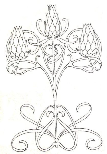 Цветы арт деко нуво