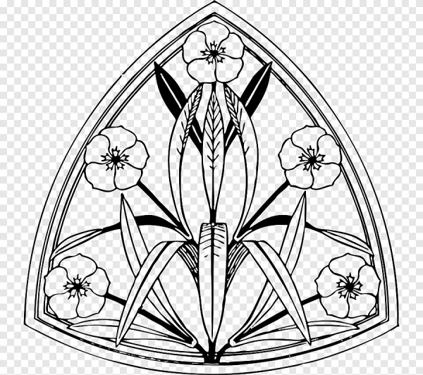 Орнамент ар деко цветы