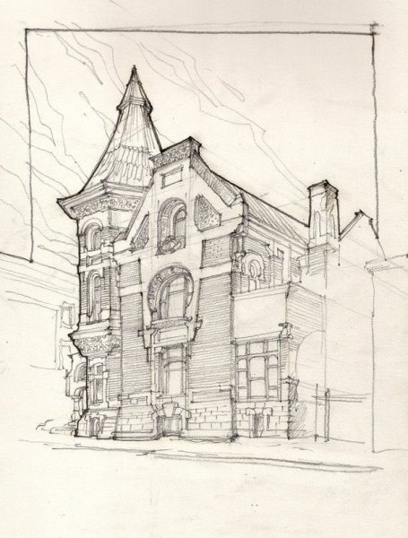 Архитектурные Наброски и зарисовки