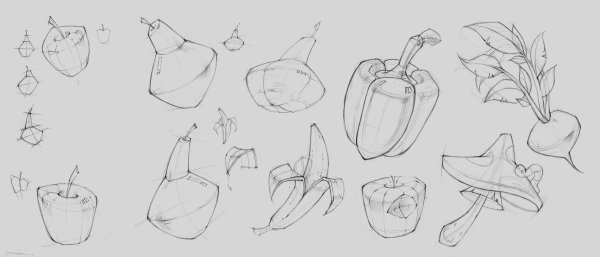 Скетч рисунки для начинающих