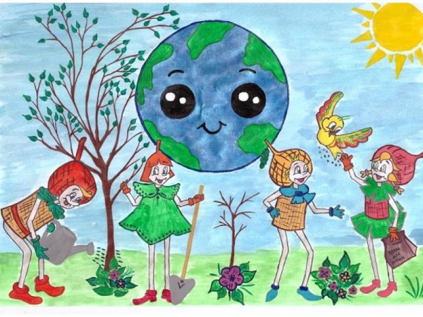 Рисунок на тему мы защитники природы