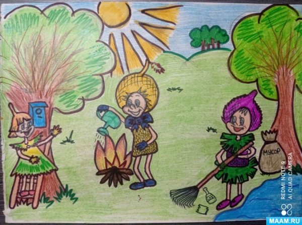 Выставка рисунков Эколята