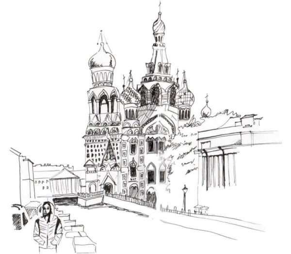 Троицкий собор в Санкт-Петербурге скетчи