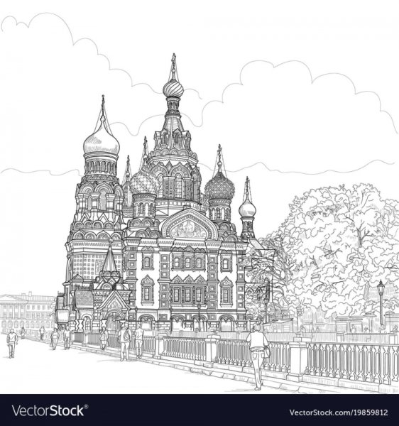 Храм Спаса-на-крови Санкт-Петербург чб
