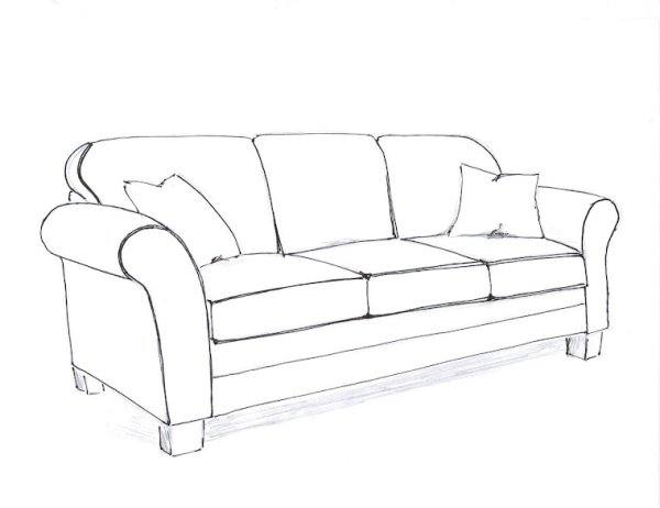 Эскиз дивана