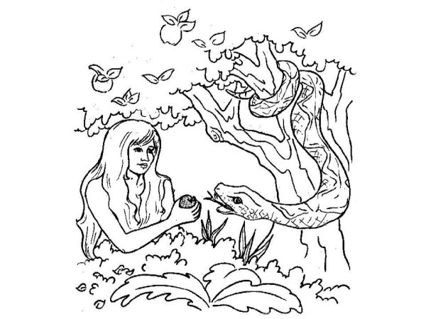 Сотворение мира адам и ева для детей