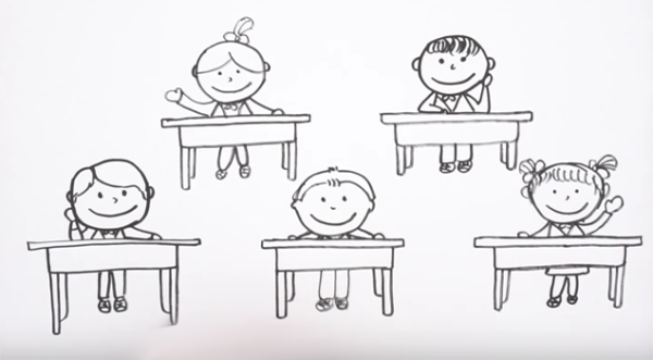 Рисунок ребёнка карандашом в полный рост