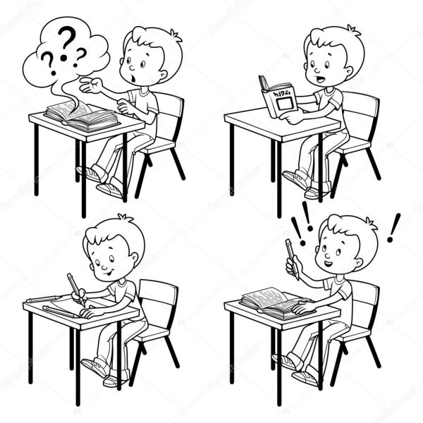 Раскраски для первоклашек