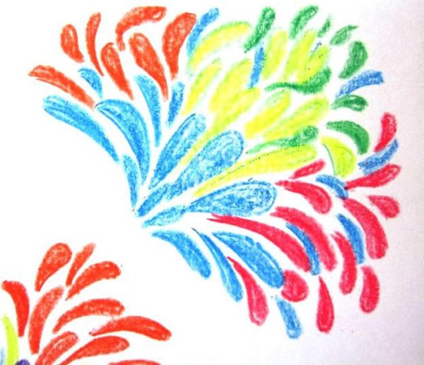 Рисование восковыми мелками для детей 5 лет